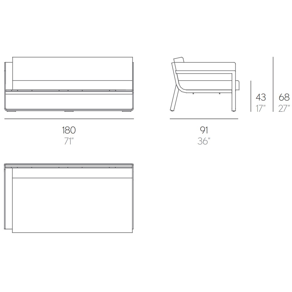 SOFA MODULAR 1 B "FLAT" Gandia Blasco - Imagen 3