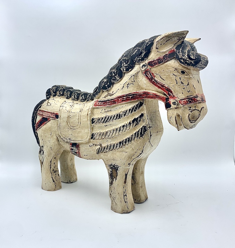 Figura Caballo Ornamental Antiguo - Imagen 2