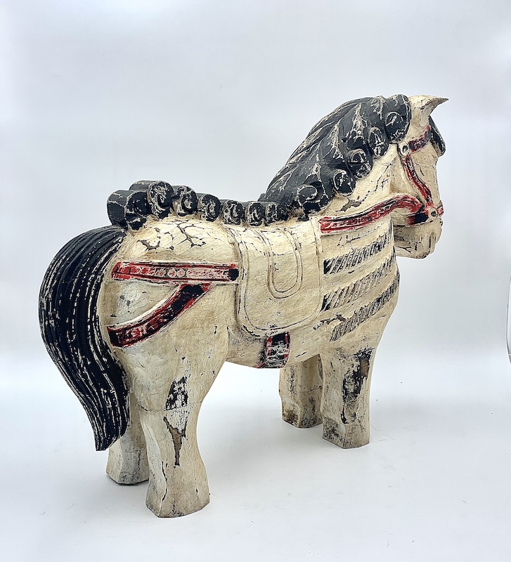 Figura Caballo Ornamental Antiguo - Imagen 3