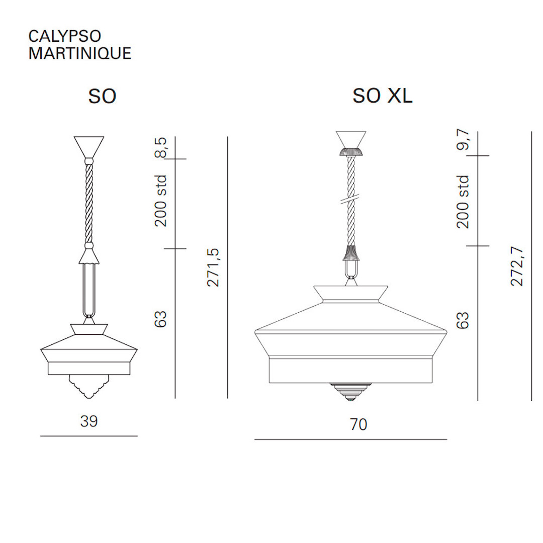 Lámpara de techo Calypso Martinique. Contardi - Imagen 12