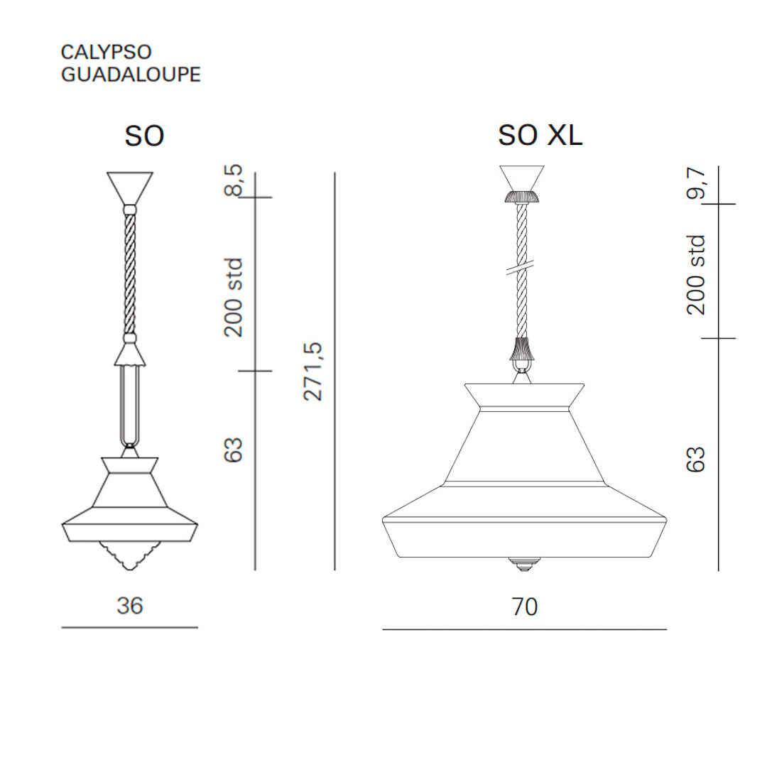 Lámpara de techo Calypso Guadaloupe. Contardi - Imagen 16